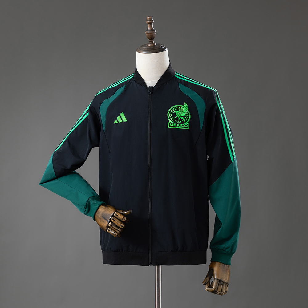 Mexico 2026 All Weather Jacket Windbreaker – Black