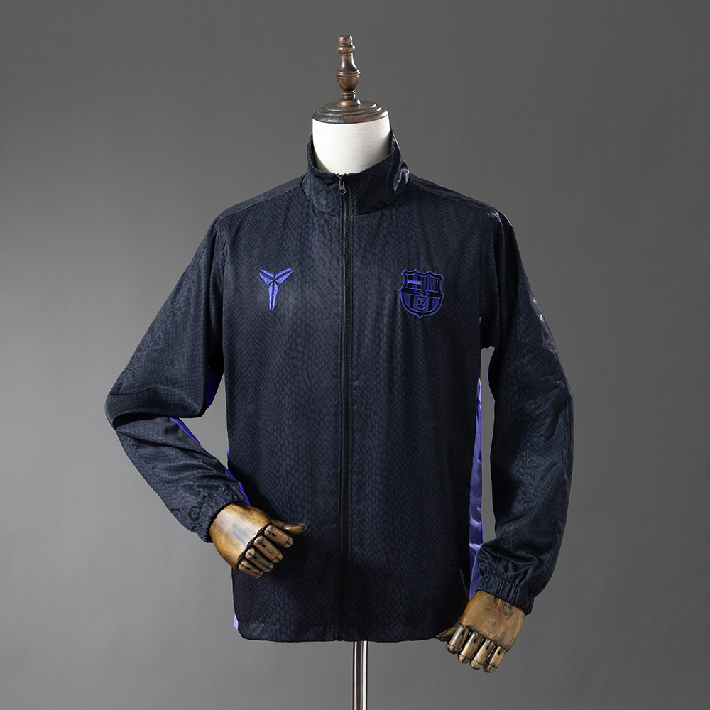 Barcelona Black Mamba Kobe Bryant Windbreaker – Black