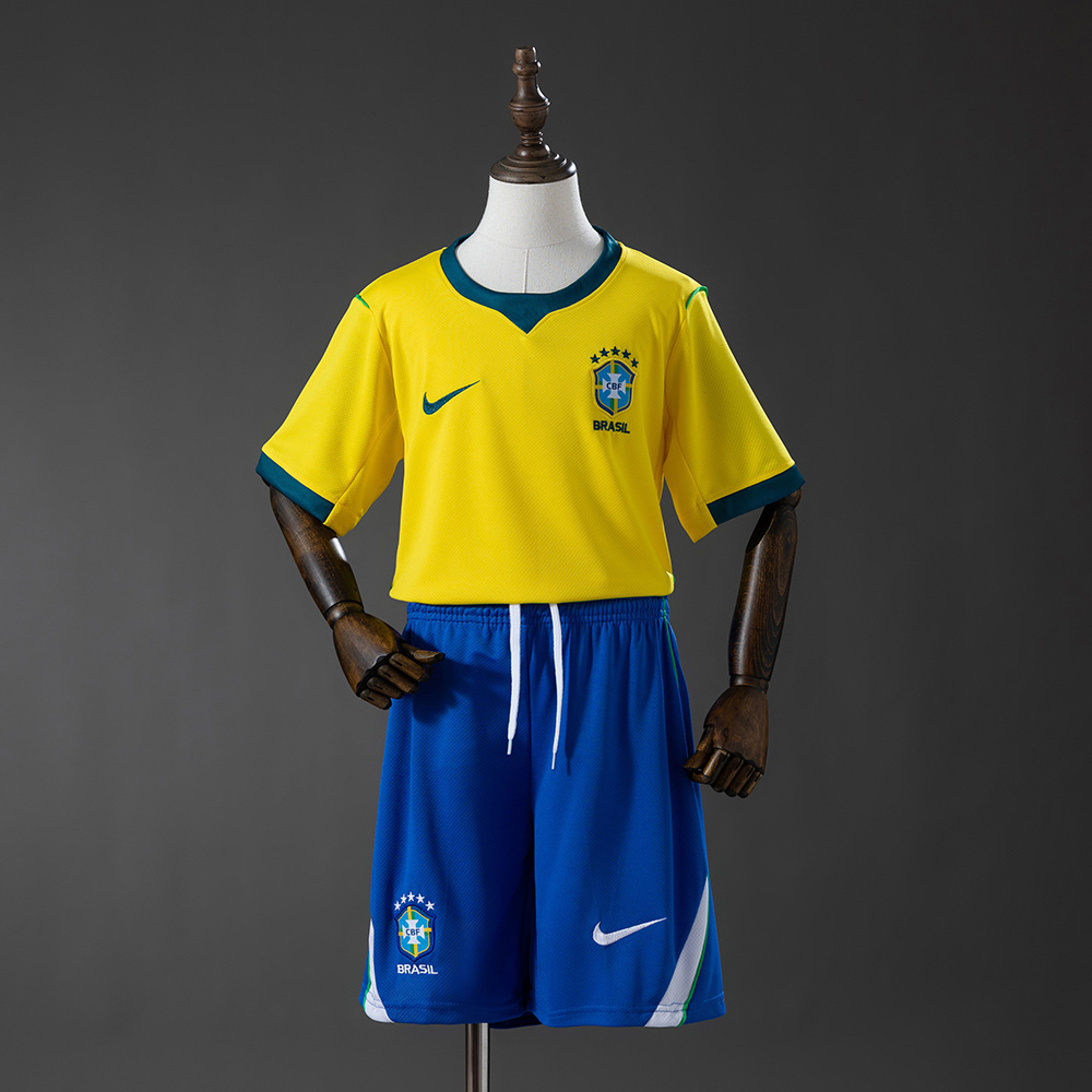 Brazil 2026 World Cup Home Kids Jersey Set – Jersey & Shorts