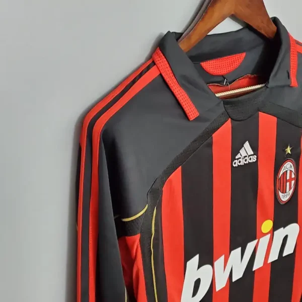 AC Milan Home 2006/07 Full Sleeves  - Retro - Image 5