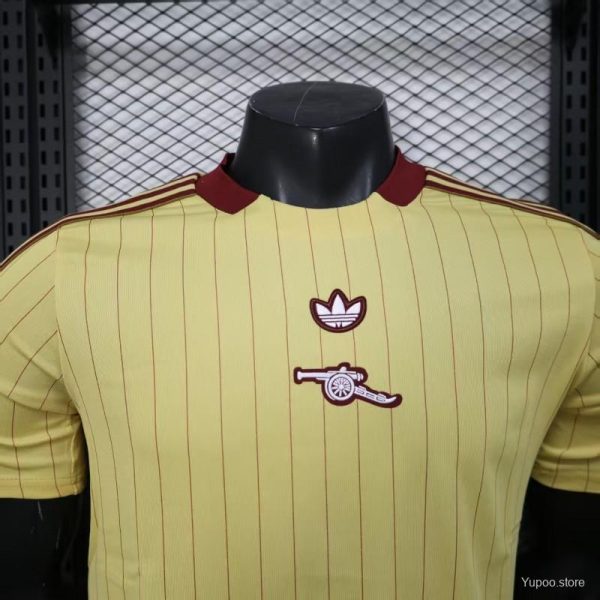 Arsenal Terrace Icons Yellow 25/26 Player Version – Authentic Jersey - Image 3