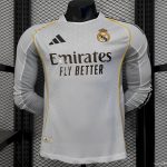 Real Madrid Home 25/26 Full Sleeves Player Version – Authentic Jersey